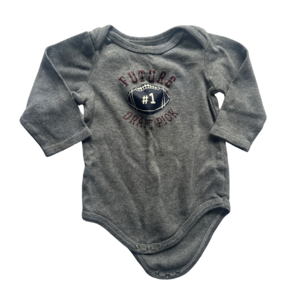 HB Baby Boy Football Theme Onesies Lot of 4 - Picture 3 of 6